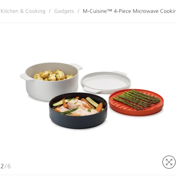 Joseph Joseph M Cuisine Microwave 4 piece Stackable Cooking Set - NWOT - Picture 7 of 9